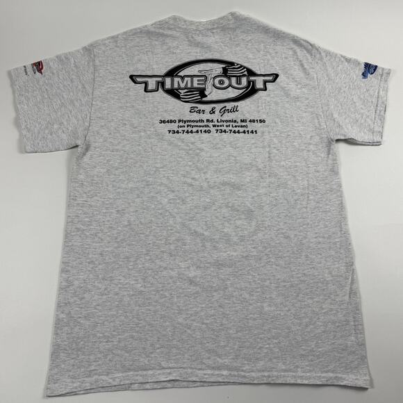 Car Show Livonia Michigan Wilson Barn 2016 Graphic Heather Gray Shirt Large - Picture 6 of 6